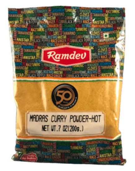 Picture of Ramdev Madras Hot Curry Powder 200 Grams