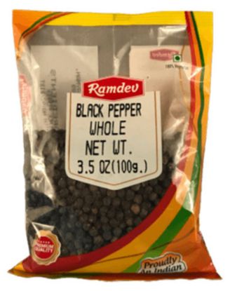 Picture of Ramdev Black Pepper Whole 100 Grams