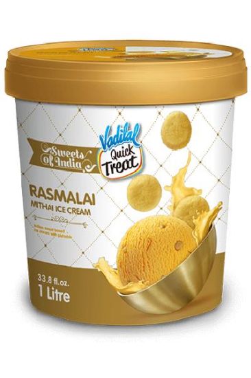 Picture of Vadilal Rasmalai Mithai Ice Cream 1 Litre