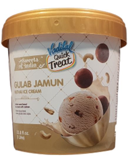 Picture of Vadilal Gulab Jamun Mithai Ice Cream 1 Litre