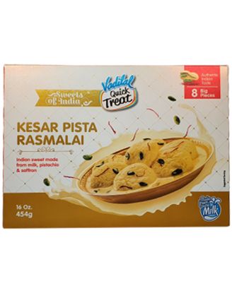 Picture of Vadilal Kesar Pista Rasmalai 454 Grams