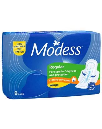 Picture of Modess Soft Maxi With Wings 8 Ct