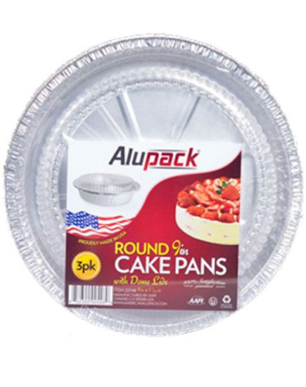 Picture of Alupack Cake Pans With Lid 3 Pc