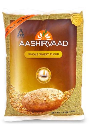 Picture of Aashirvaad Whole Wheat Flour 4 Lbs