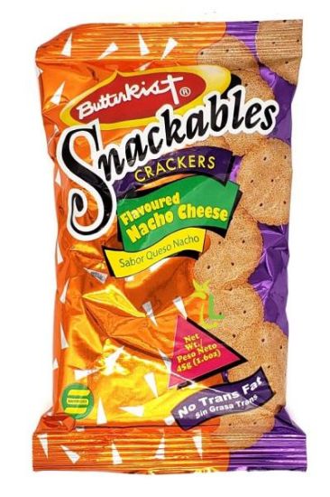 Picture of Butterkist Snackables Nacho Cheese Crackers 45 Grams
