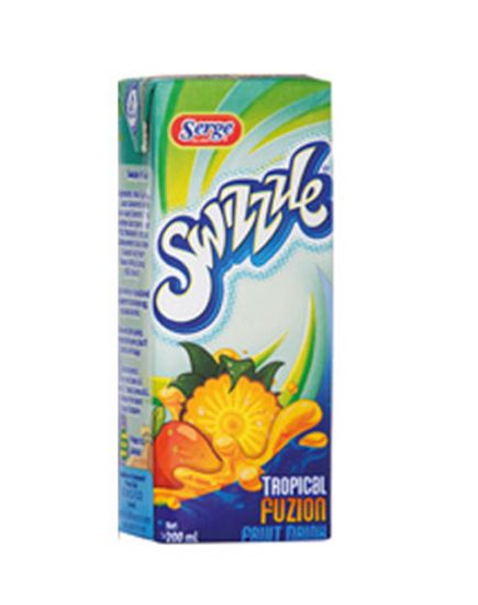 Picture of Serge Island Swizzle Tropical Fusion Fruit Drink 200 Ml
