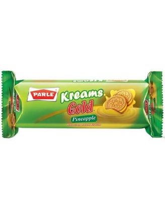 Picture of Parle Pineapple Kreams Gold 70 Grams