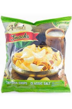 Picture of Amma/'s Kitchen Tapioca Chips Classic Salt 200 Grams