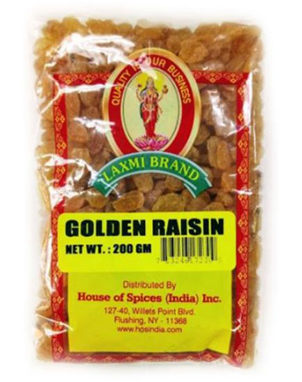 Picture of Laxmi Golden Raisins 200 Grams