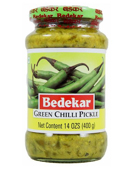 Picture of Bedekar Green Chilli Pickle 400 Grams