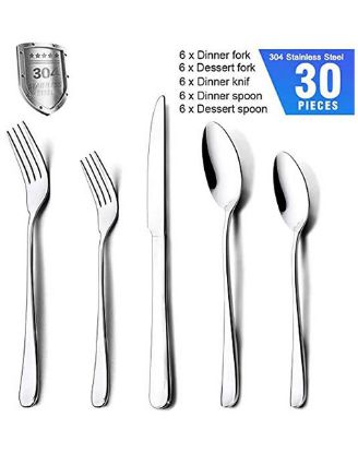 Picture of  Formal Cutlery Forks Clear 24 Pc