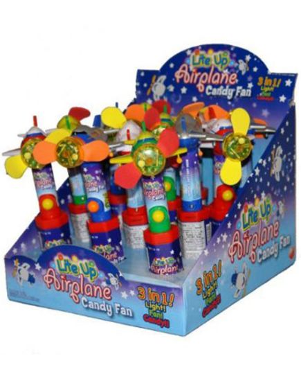 Picture of Lite Up Airplane Candy Fan 0.53 Oz