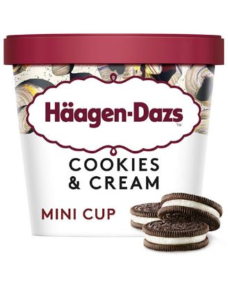 Picture of Haagen Dazs Mini Cup Cookies & Cream 100 Ml