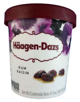 Picture of Haagen Dazs Pints Rum Raisin 415 Grams