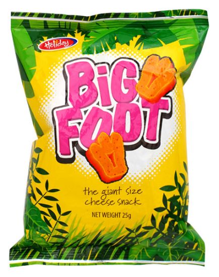 Picture of Holiday Big Foot Cheese Snacks 25 Grams