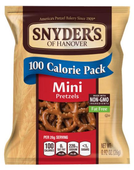 Picture of Snyder/'s 100 Calorie Pack Mini Pretzels 0.92 Oz