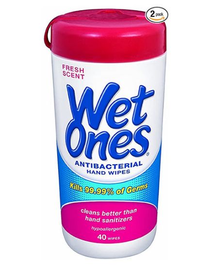 Picture of Wetones Fresh Scent Antibacterial Hand Wipes 40 Ct