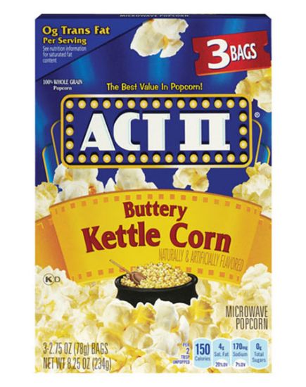 Picture of Act 2 Kettle Corn 8.25 Oz