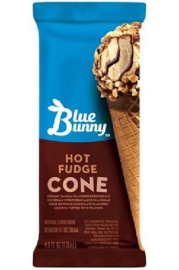 Picture of Blue Bunny Hot Fudge Cone 136 Ml