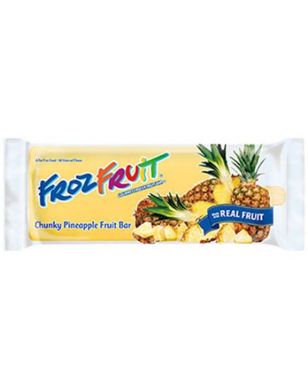 Picture of Frozfruit Chunky Pineapple Fruit Bar 4 Oz
