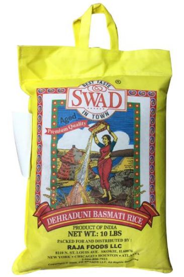 Picture of Swad Dehraduni Basmati Rice 10 Lbs
