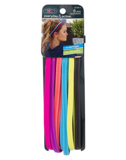 Picture of Scunci 1cm Headwraps 6 Pc