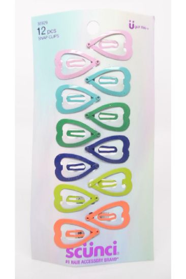 Picture of Scunci Girl Heart Clippers 1 Pk