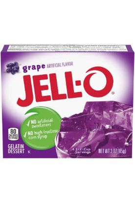 Picture of Kraft Grape Flavor Gelatin Dessert Jello 85 Grams