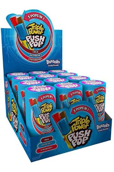 Picture of Triple Power Push Pops Candy 1 Pc
