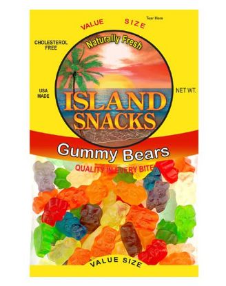 Picture of Island Snacks Gummy Bears 3.5 Oz
