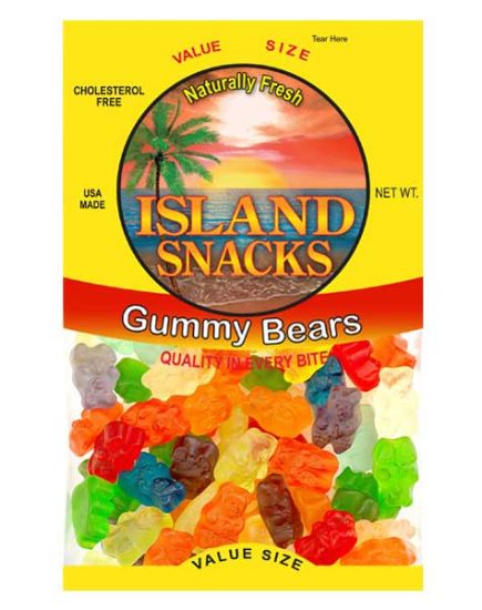 Picture of Island Snacks Gummy Bears 3.5 Oz