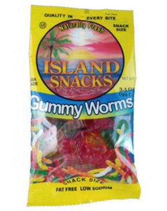 Picture of Island Snacks Gummy Worms 3.5 Oz