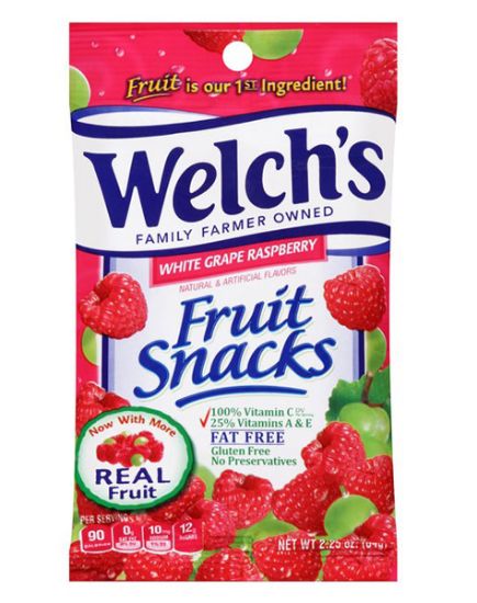 Picture of Welchs White Grape Raspberry Fruit Snacks 2.25 Oz