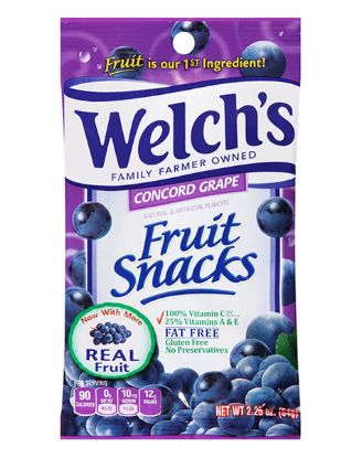 Picture of Welchs Concord Grape Fruit Snacks 2.25 Oz
