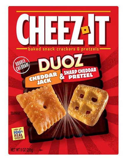 Picture of Cheez It Duoz Cheddar Jack & Sharp Cheddar 9 Oz