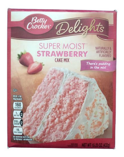 Picture of Betty Crocker Delights Strawberry Cake Mix 432 Grams