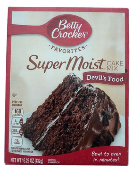 Picture of Betty Crocker Super Moist Devil/'s Cake Mix 15.25 Oz