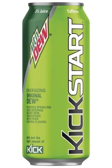Picture of Mtn Dew Kickstart Soda Can 16 Oz