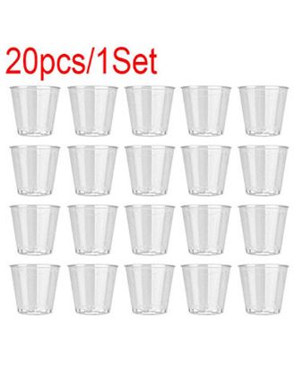 Picture of Kitchen Xpress Clear Plastic Shot Glasses 20 Pc