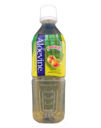 Picture of Aloevine Peach Aloe Vera Drink 16.9 Oz