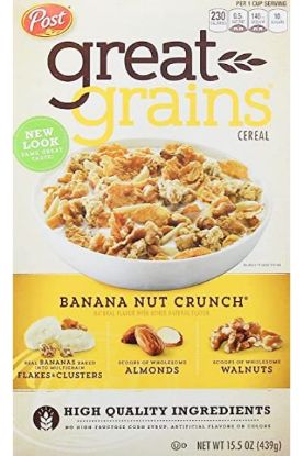 Picture of Post Great Grains Cereals Banana Nut Crunch 15.5 Oz