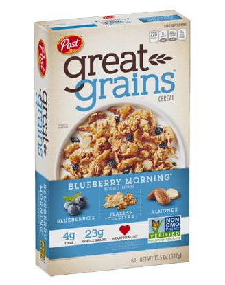 Picture of Post Great Grains Cereals Blueberry Morning 13.5 Oz