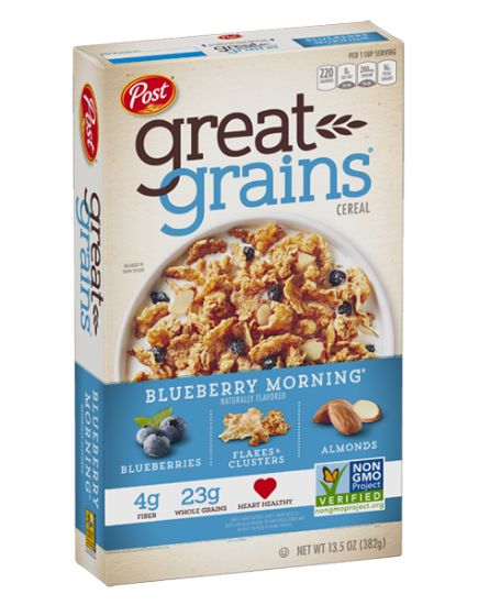 Picture of Post Great Grains Cereals Blueberry Morning 13.5 Oz