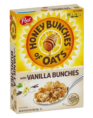 Picture of Post Honey Bunches Of Oats With Vanilla Bunches 18 Oz