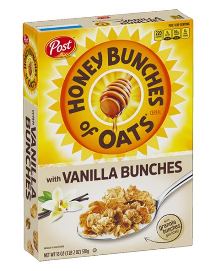 Picture of Post Honey Bunches Of Oats With Vanilla Bunches 18 Oz