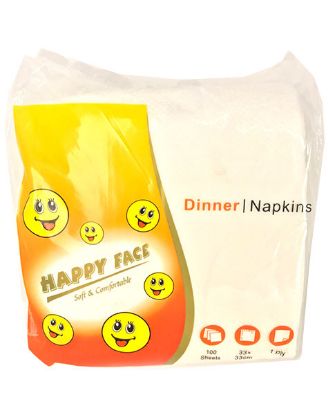 Picture of Happy Face Dinner Napkins 100 Sheets