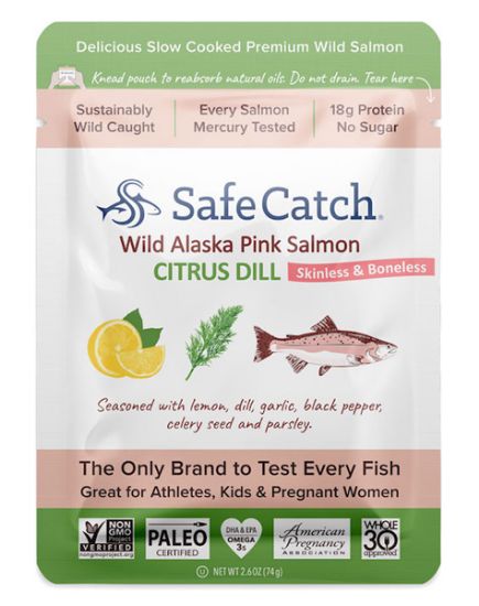 Picture of Safe Catch Wild Alaska Pink Salmon Citrus Dill Pouch 2.6 Oz