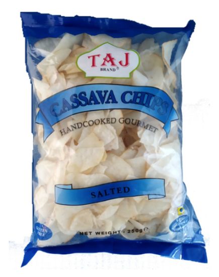 Picture of Taj Cassava Chips Salted 250 Grams