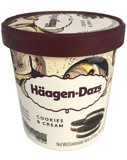 Picture of Haagen Dazs Pints Cookies N Cream 415 Grams