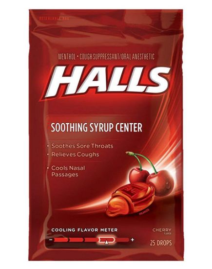 Picture of Halls Plus Cherry Bag 25 Drops